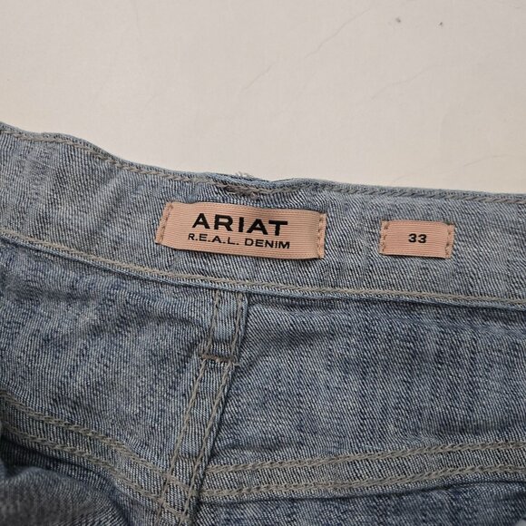 Ariat Women's Size 33 High-Rise Southwest Laser 3" Denim Cut-Off Jean Shorts - Picture 5 of 10